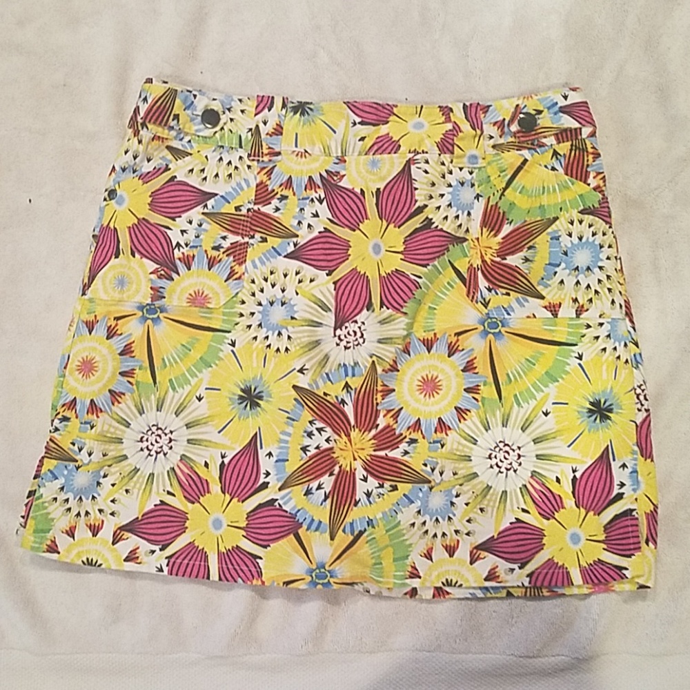 Colorful Spring skirt Bamboo Traders Sz 8. Z55